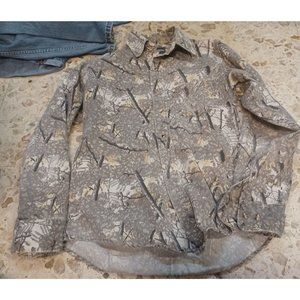 Grand-Slam Gear Men's Camo Button-Up Shirt Medium Long Sleeve